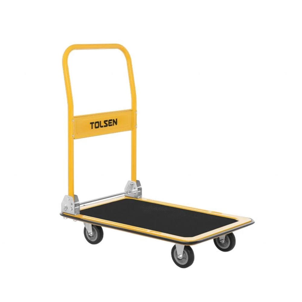 Carro de Plataforma Tolsen Plegable Tamaño de Plataforma 73x74cm Estructura de Acero con Ruedas de Goma 62605