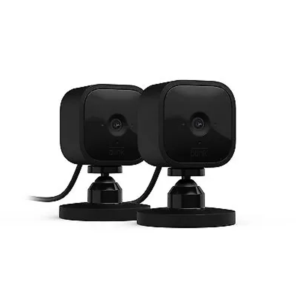 Kit de 2 Camaras inteligente Amazon Blink Mini Video 1080P Audio 2 vias Deteccion de Movimiento Color Negro B09N6QBMTW