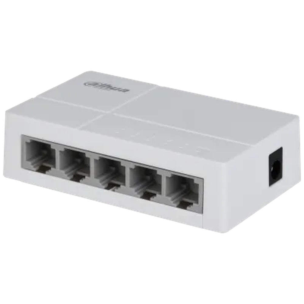 Switch Dahua 5 Puertos 10/100Mbps Switching 1Gbps Certificado CE Plastico DH-SF1005L