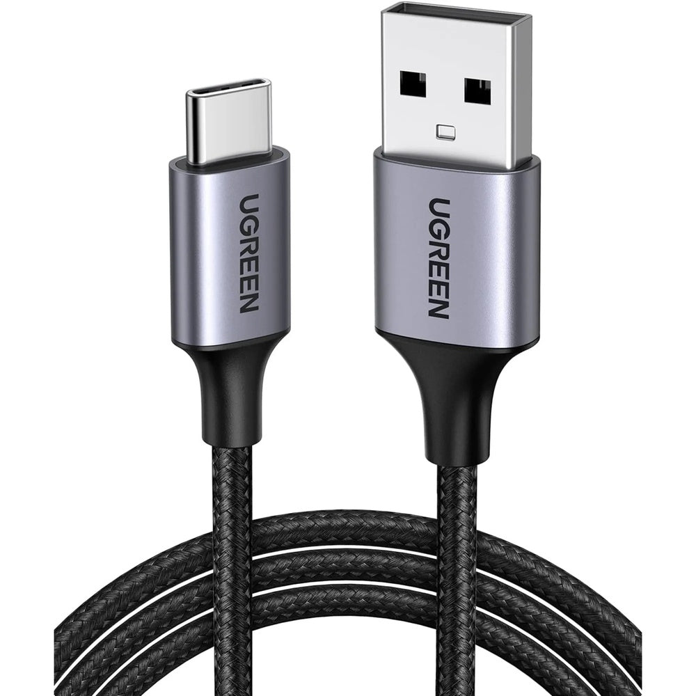 Cable Ugreen USB-C a USB-A 18W Conectores de Aleacion de Aluminio Transferencia de Datos Nylon Ultra Resistente 60126