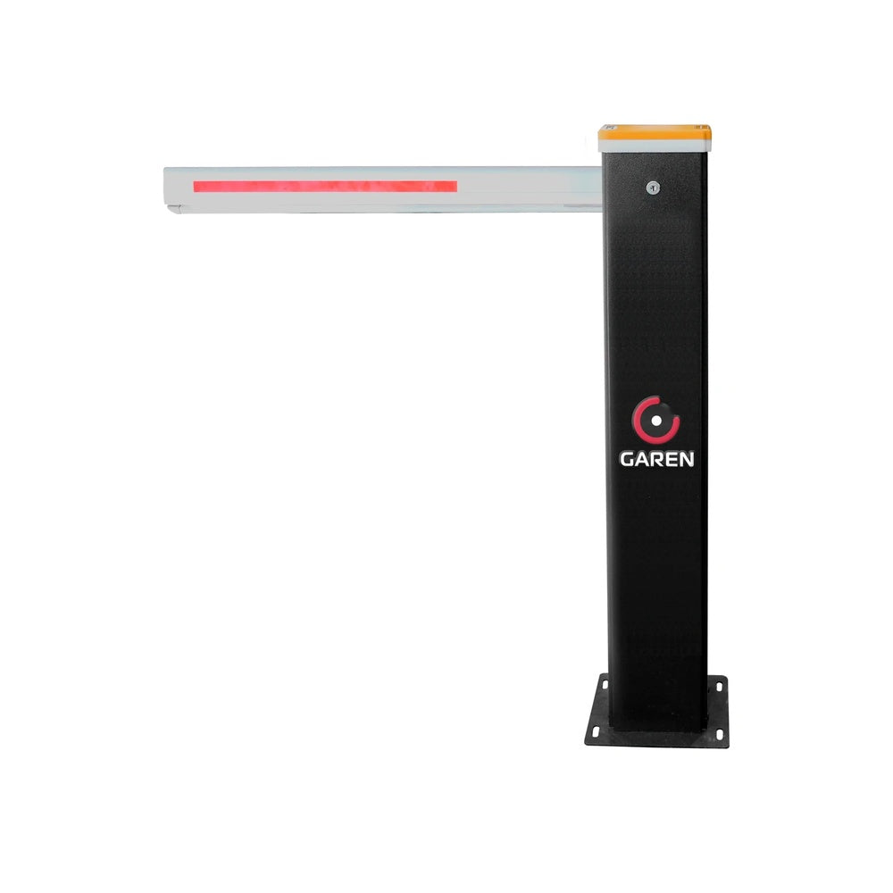 Barrera Garen Compacta con Brazo 3.15m Seccionado Motor 100W 24Vdc BLDC Central Master Slave Software Compacta F02847-G