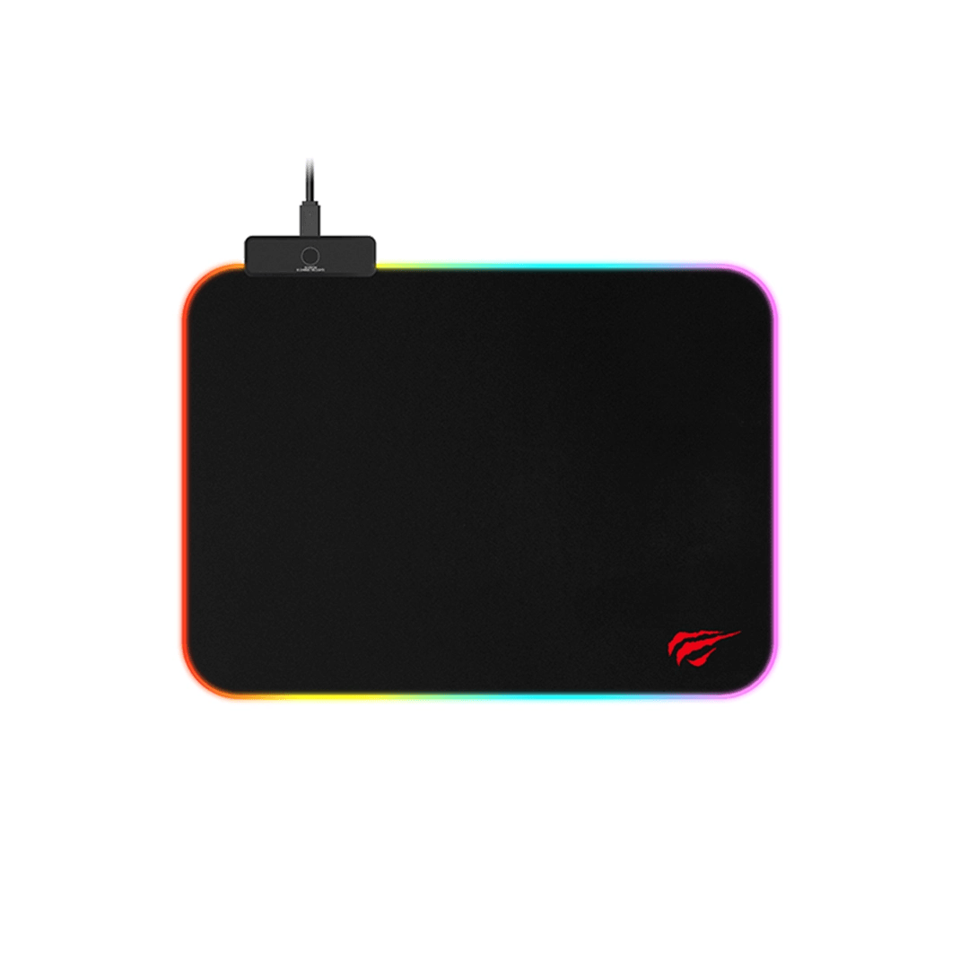 Mouse Pad Gamer Havit con 10 Grupos de ILuminacion RGB Cable 1.8m 36x26cm MP901