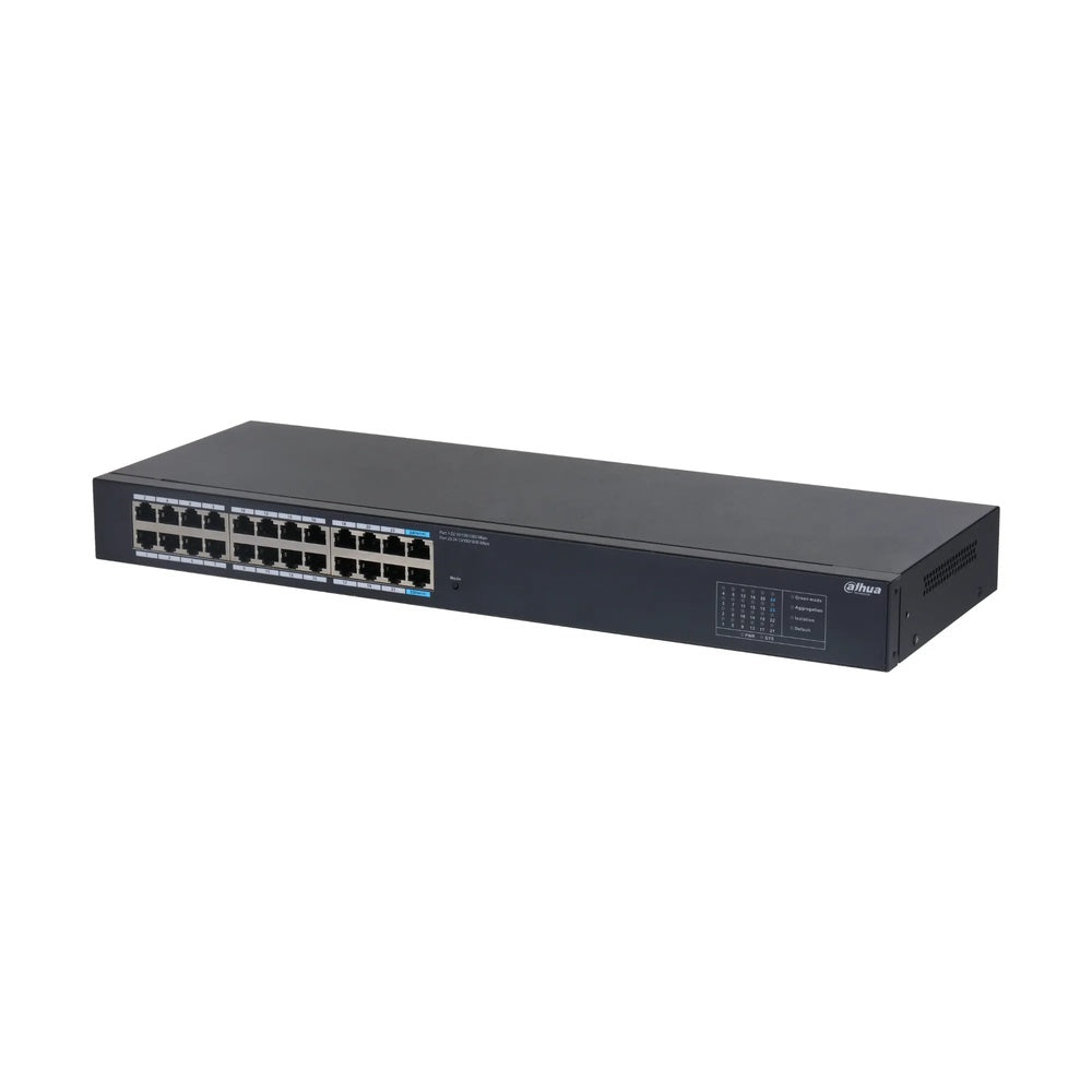 Switch Dahua 24 Puertos Gigabit Amplio Rango Temperatura -20°C a +60°C Metalico Rackeable DH-SG1024