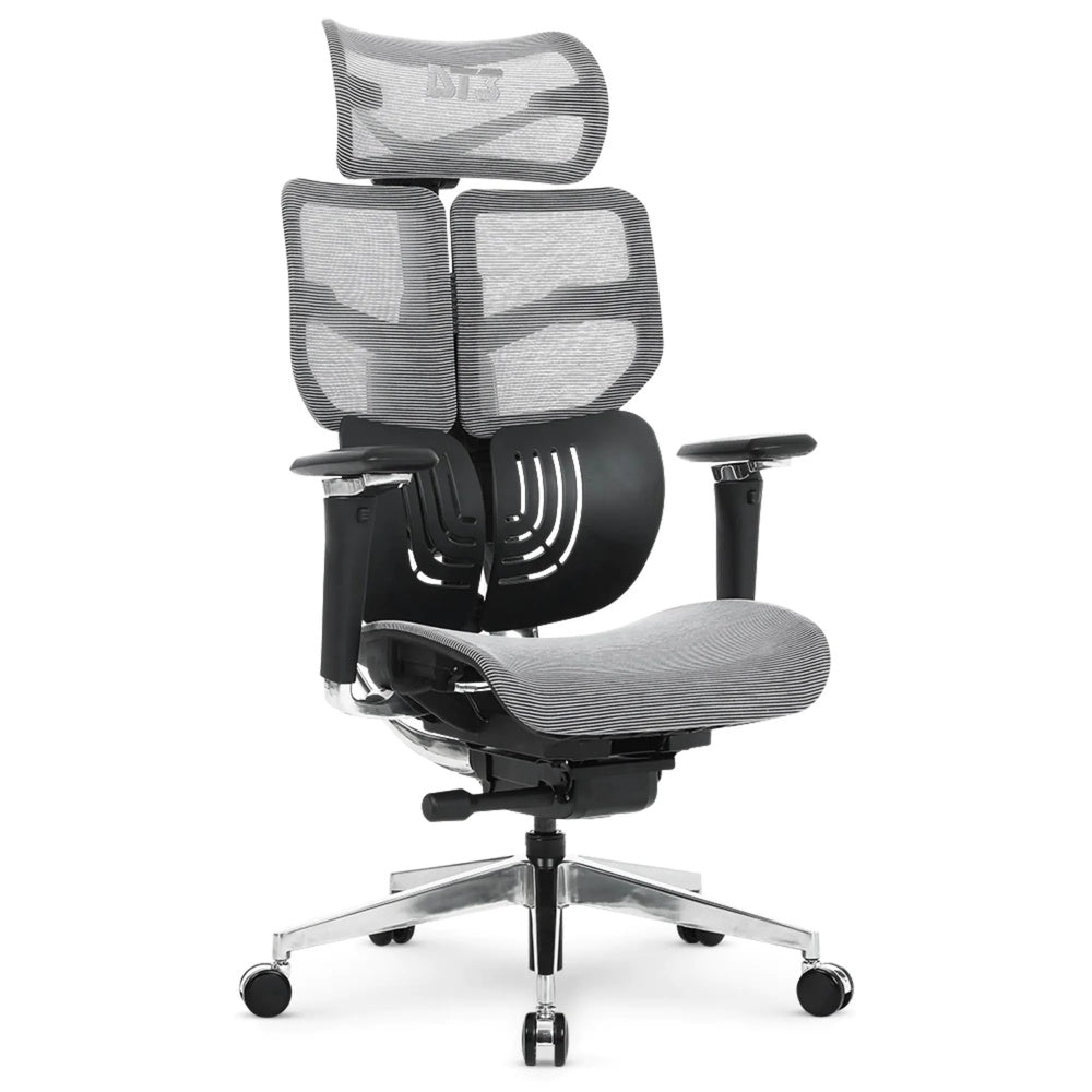 Silla de Oficina DT3 Ergonomica Reposo Lumbar Malla Transpirable Estructura de Aluminio y Nylon Reclinable 135° 14346-8