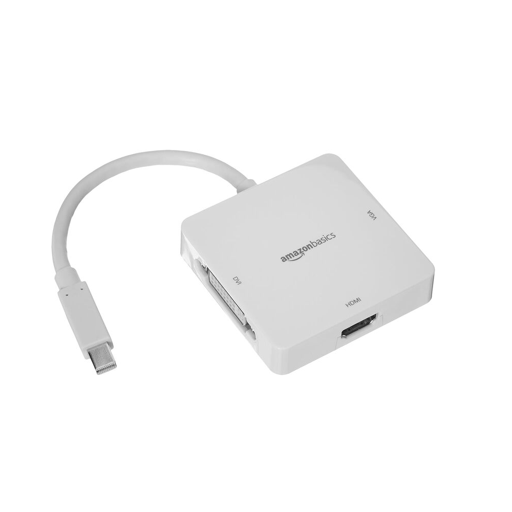 Adaptador Hub Amazon Basic Mini Display Port Thunderbolt 2 a HDMI VGA DVI JVAR_5