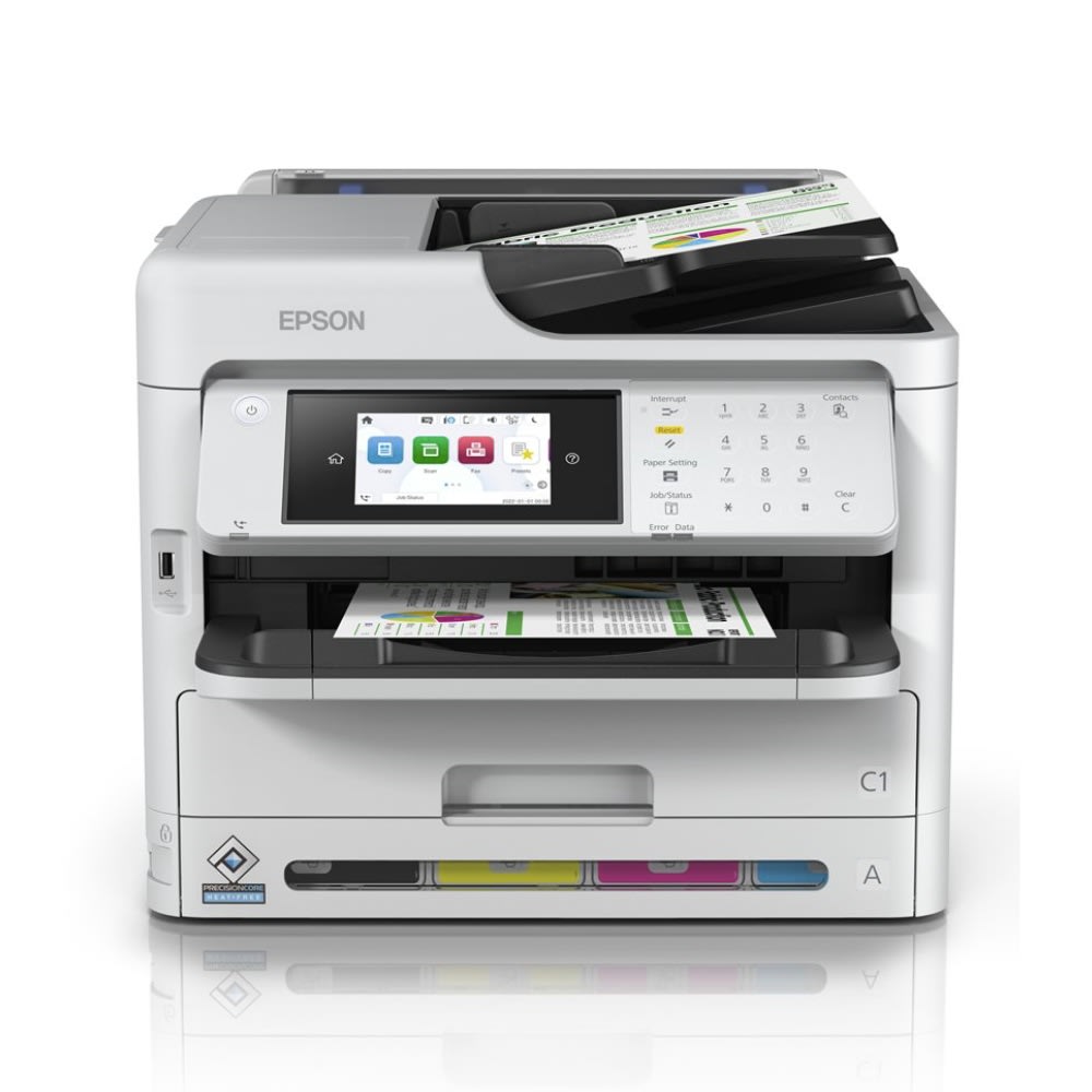 Impresora Epson Multifuncional WorkForce WF-C5890 Impresora Escaner Copiadora Fax Duplex Conectividad USB WiFi y Ethernet C11