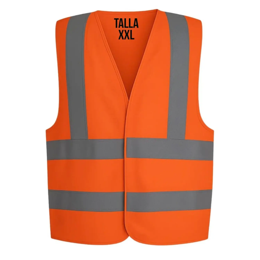 Chaleco Reflectivo Ackerland con Cierre KP color Naranja Talla XLL RP0843