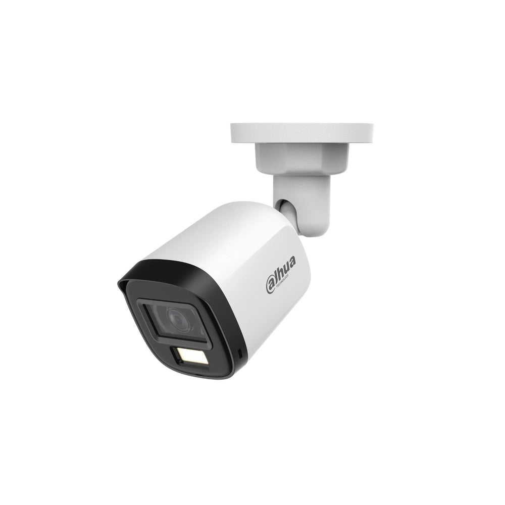 Camara Dahua HDCVI Bala 5MP Lente 2.8mm Cooper Plastico Smrt Dual Light Luz 30m CVI CVBS AHD TVI DH-HAC-B1A51N-U-IL