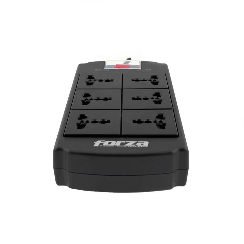 Protector de Sobretension Forza 1800Watts 1080J con 6 Salidas Nema 5-15P Luz LED Estado PFSP-06MN