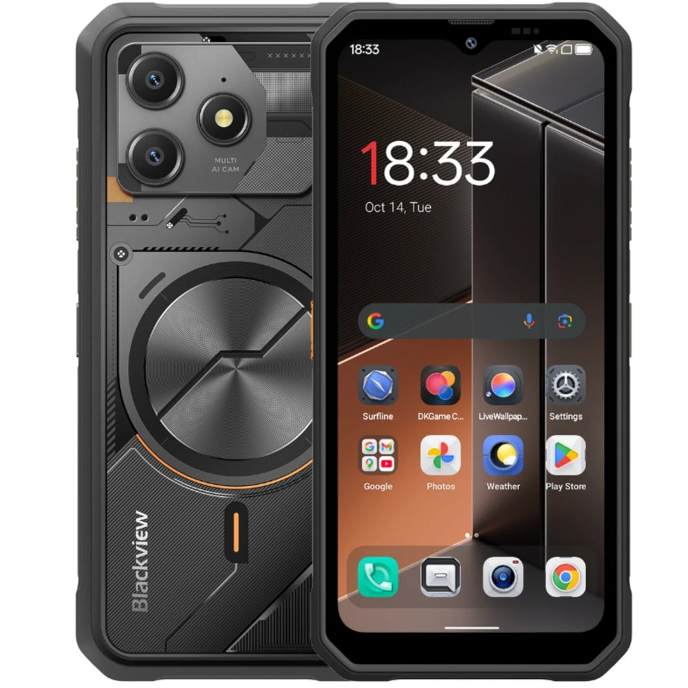 Celular Blackview FORT 100 Pantalla 6.56" HD+ IPS 90Hz 8GB+128GB 5000mAh WiFi NFC LTE BTv5 Android 16 IP68 FORT 100-BK