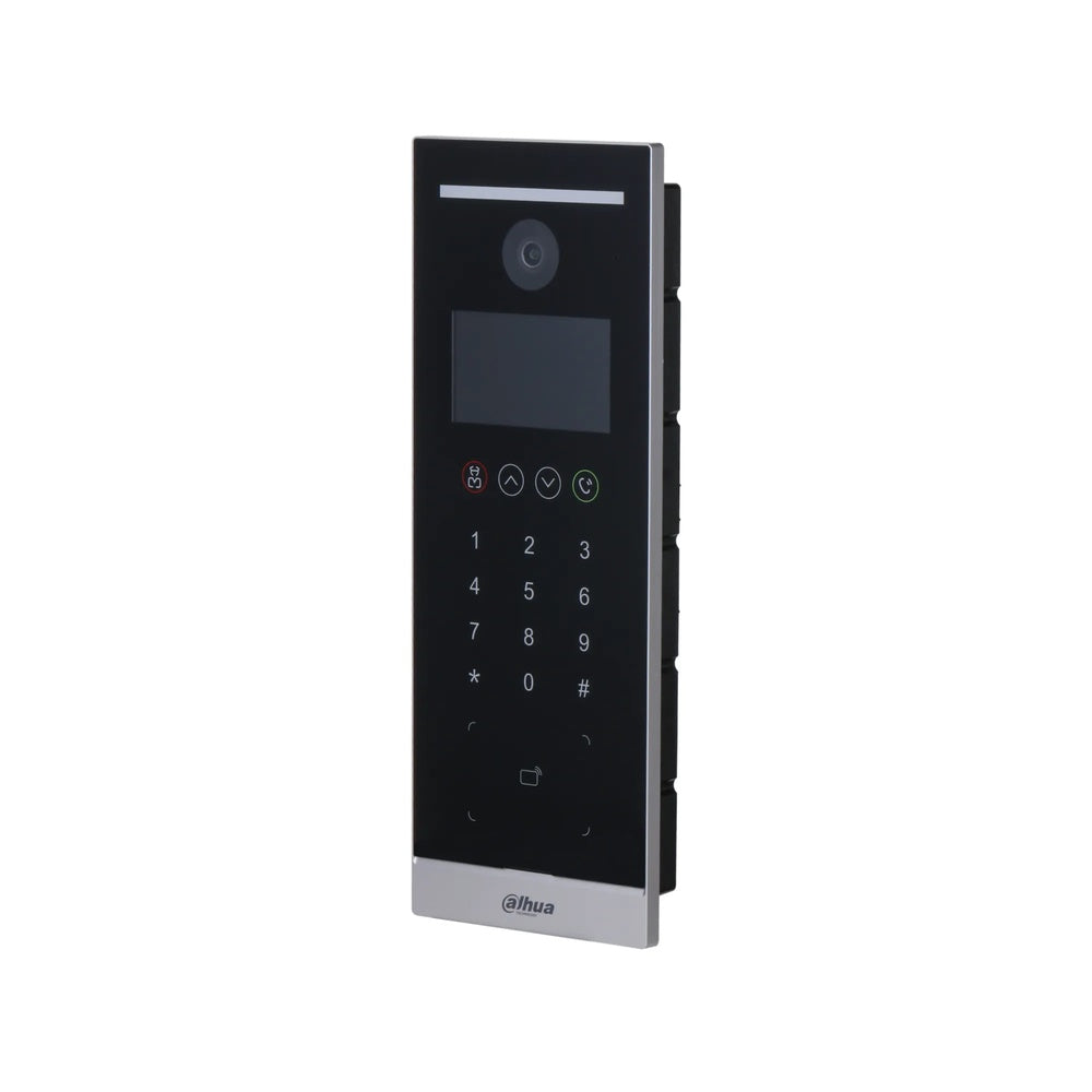 Frente de Calle IP Dahua para Departamentos Pantalla 4.3" Camara 2MP Acepta Tarjeta RFID IP65 DHI-VTO6521H-S2
