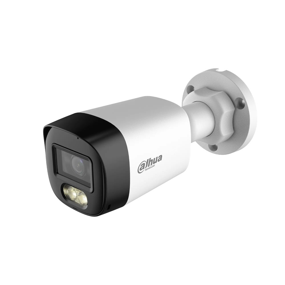 Camara Dahua HDCVI Bala 5MP Lente 2.8mm Smart Dual Light Luz 30m Microfono CVI CVBS AHD TVI IP67 HAC-HFW1500RL-IL-A-S3-DIP