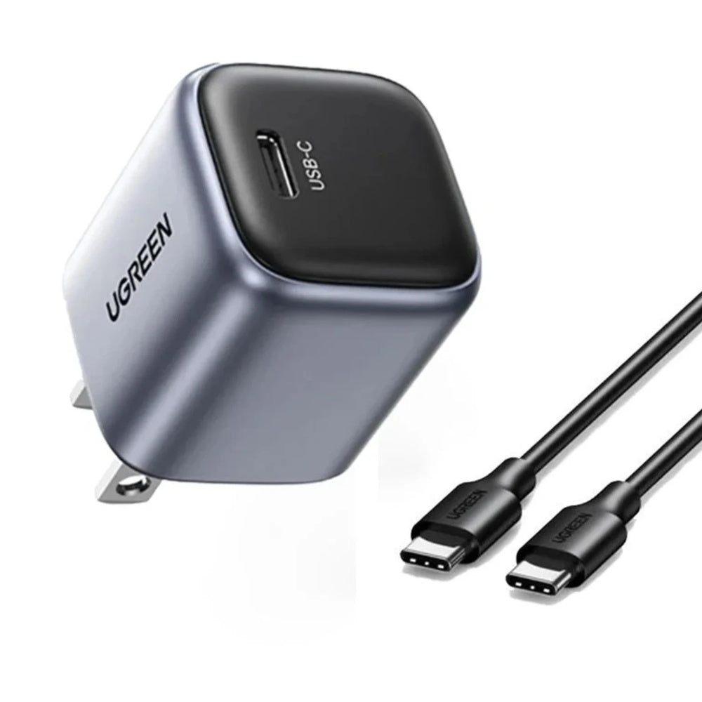 Mini Cargador Ugreen 25W GaN 1xUSB-C Salida Inteligente de 5a12 Vdc 75957
