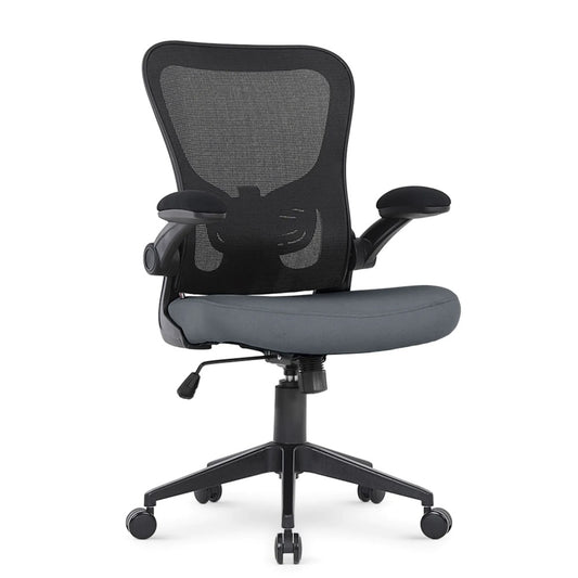 Silla de Oficina DT3 Ergonomica Revestimiento Malla Spandex en el Respaldar Apoyo Lumbar color Gris Oscuro 13906-9