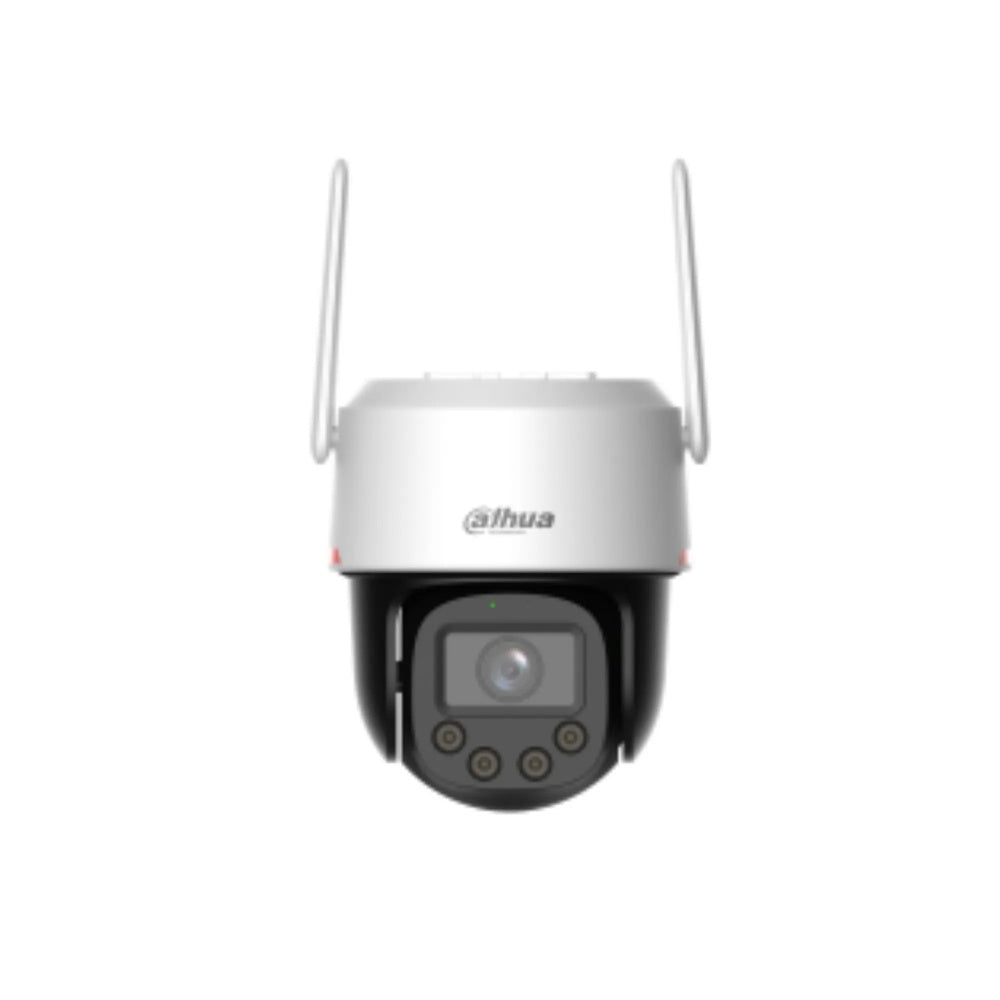 Camara IP Dahua PT 4MP Wizcolor 4G Detecta Persona y Auto Sonido y Luz Alarma Audio 2Vias IP66 SD-P4FP-PV-4G-LA-0400B-PR