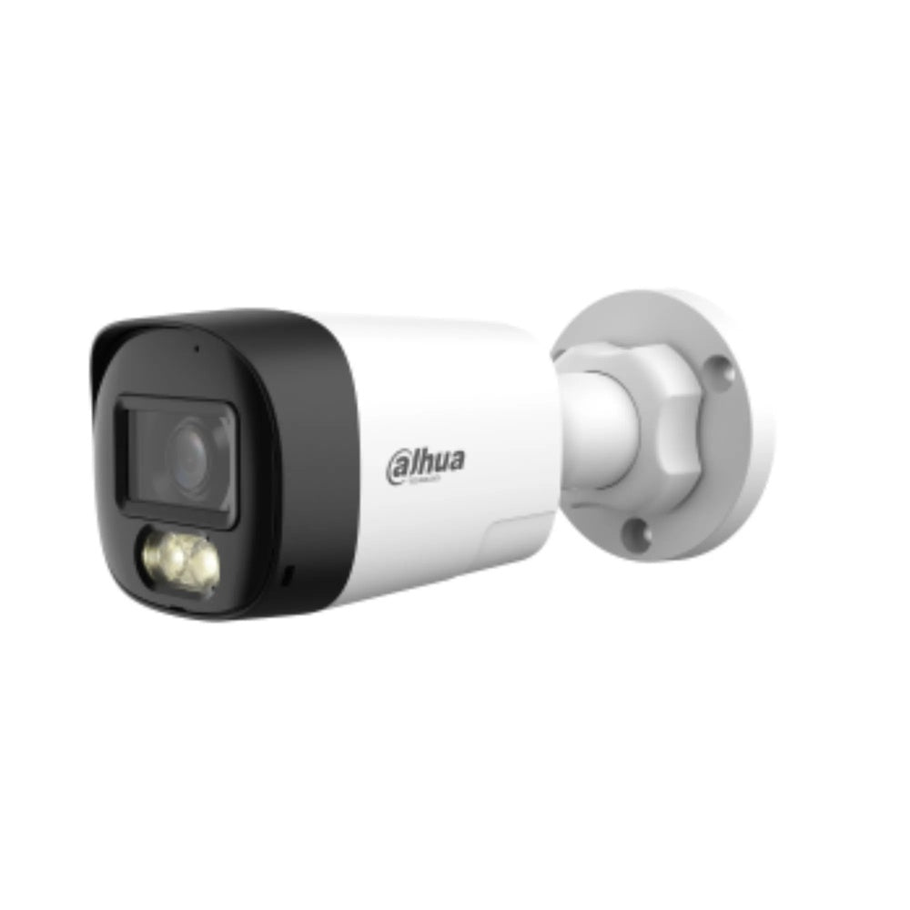 Camara Dahua HDCVI Bala 2MP Lente 2.8mm Plastico Smart Dual Light Audio 2 Vias Luz 30m IP67 HAC-HFW1200RL-IL-T-28-DIP