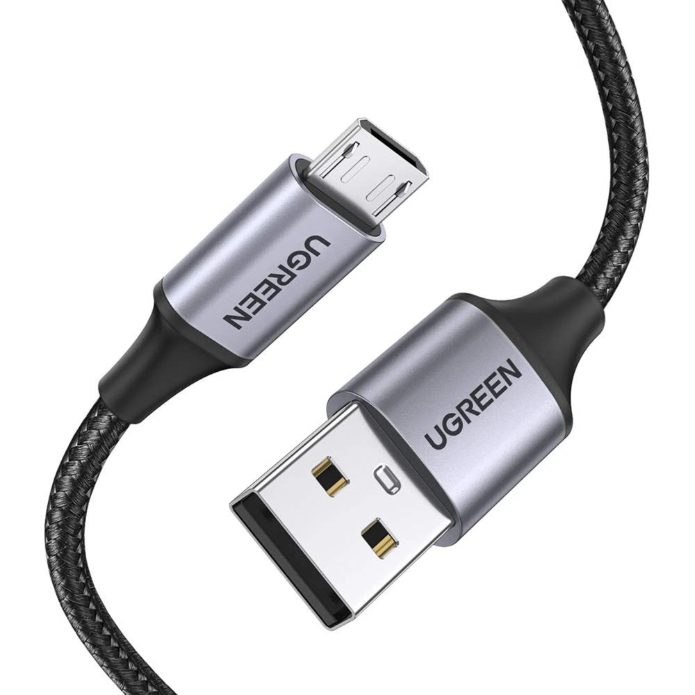 CABLE Ugreen USB-A a Micro USB Longitud 1m Carga Rapida QC2.0 QC3.0 Resistente Transferencia de Datos 60146
