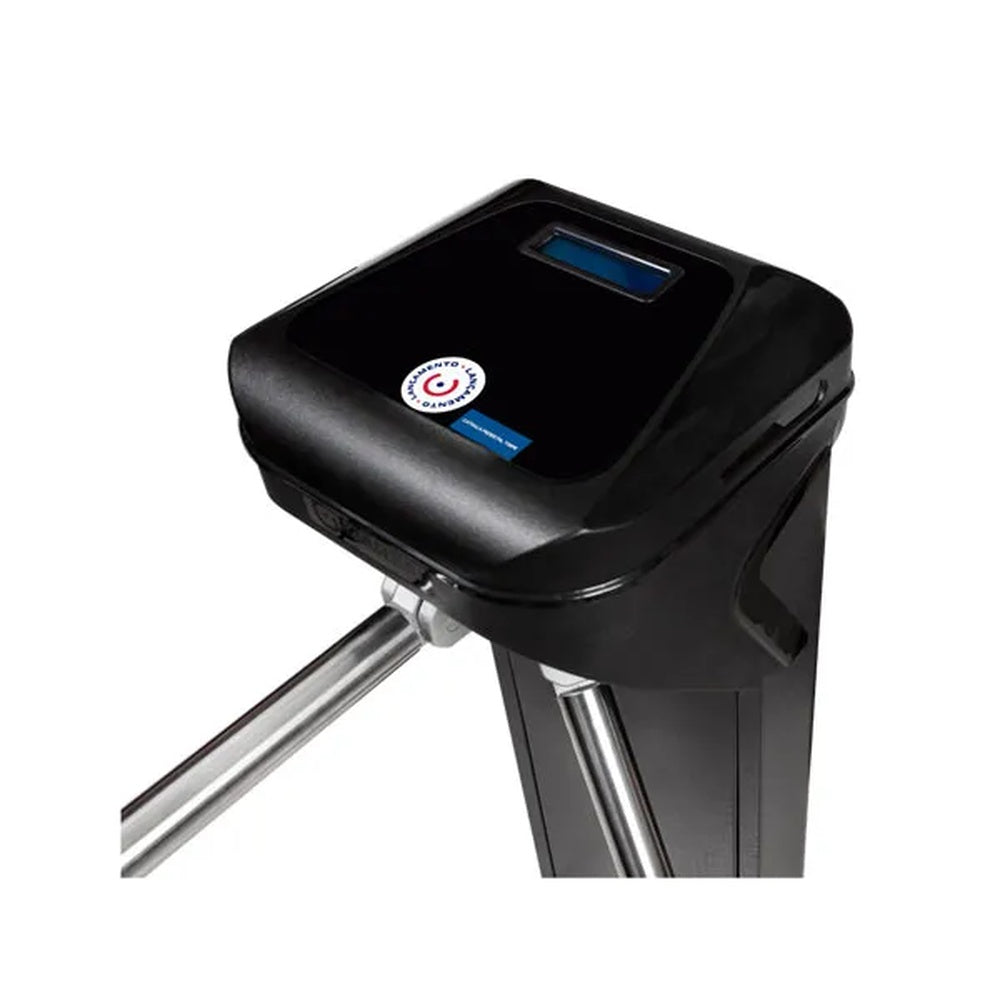Molinete Garen Semi Automatico Pedestal Triple G-TR Display y Contador de Entrada y Salida Adaptable para Lector GT0004P