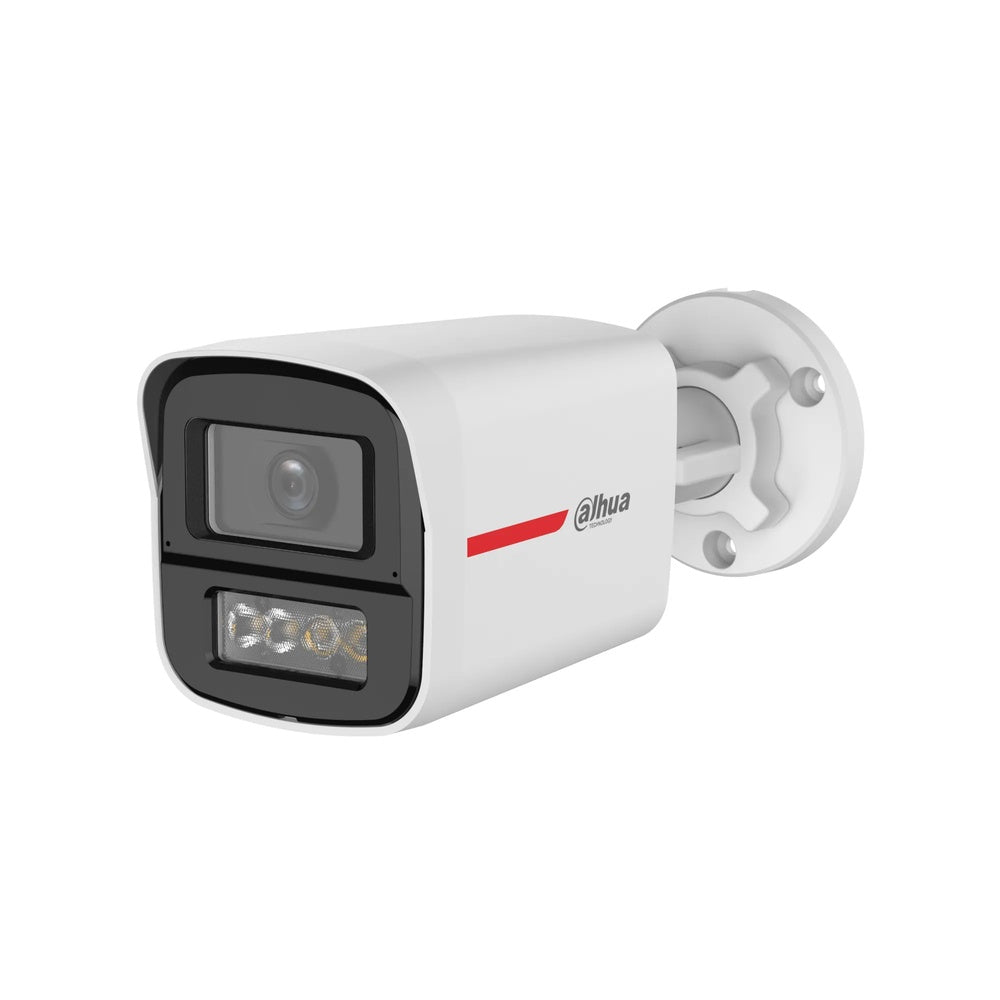 Camara Dahua HDCVI Bala 5MP Lente 2.8mm Metal Plastico Wizcolor Luz 50m Microfono Dual IP67 HAC-HFW1549X-IL-A-PRO-DIP