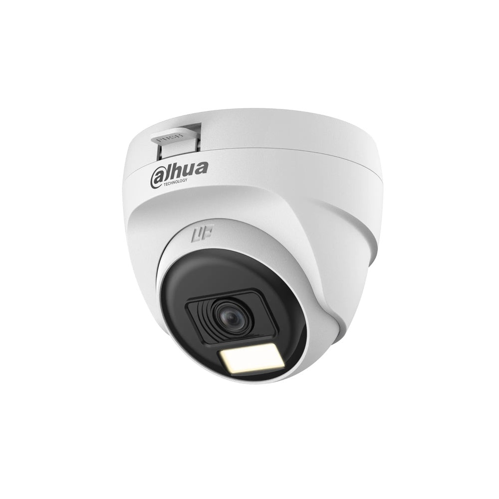 Camara Dahua HDCVI Domo 5MP Lente 2.8mm Cooper Plastico Luz 25m CVI CVBS AHD TVI HAC-T1A51-U-IL-A-S3-DIP