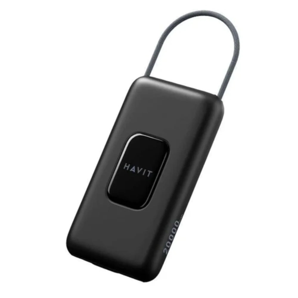 Power Bank Havit 20.000mAh 22.5W con Cable USB-C Triple Salida y Doble Entrada Portatil y Potente PB35-BG