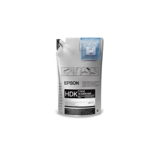 Cartucho de Tinta Epson T741 Ultrachrome DS para Plotter de Sublimacion color Negro de 6L T741X20