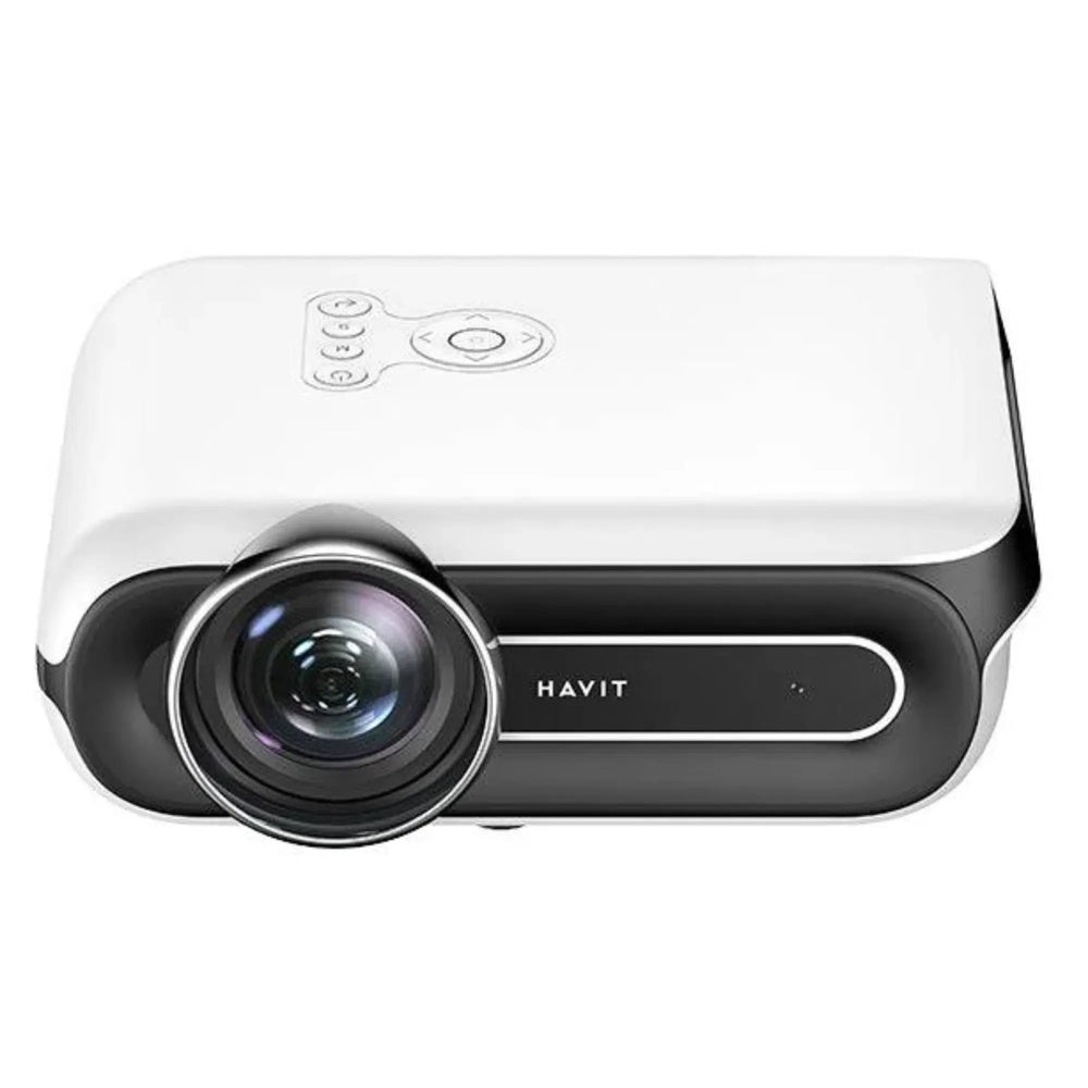 Proyector Havit FullHD 1080P Android 450 ANSI Lumens Pantalla hasta 160" Audio Estereo WiFi Doble Banda PJ209A PRO-EU-WH