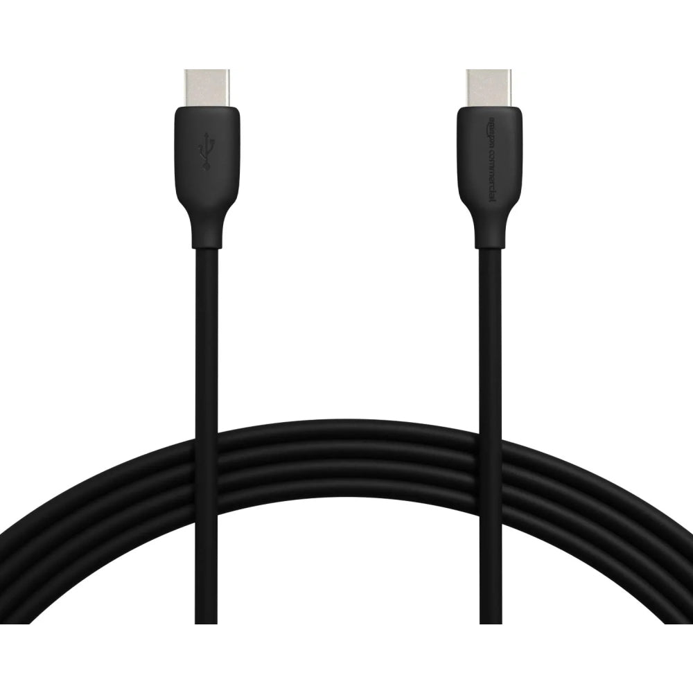 Kit 2 Cables Amazon Basic USB-C a USB-C 2.0 de carga rapida certificado USB-IF de 60W cable de 1.8m color Negro B085SB5148