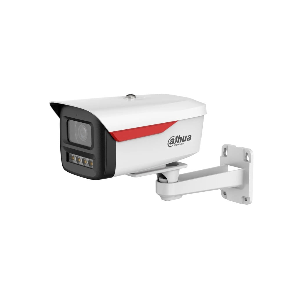 Camara IP Dahua Bala 4MP Metal Plastico Wizcolor Luz 50m Micro SD 256GB Audio PoE IP67 IPC-HFW2449MP-S-LEDB-PRS1