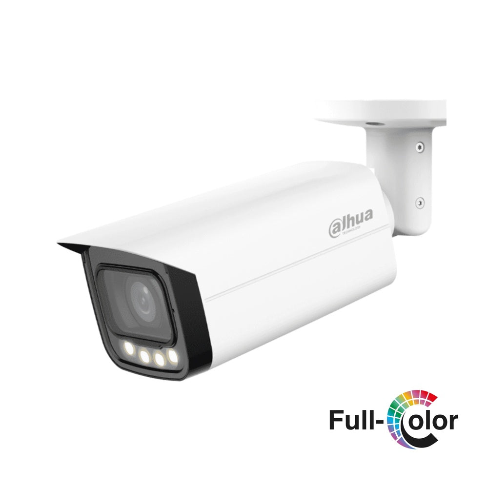 Camara Dahua HDCVI Bala 2MP Full Color Metalica con Audio Lente 3.6mm Luz 60 metros DIP Switch IP67 HFW2249TUN-A-LED-36B-S2-D