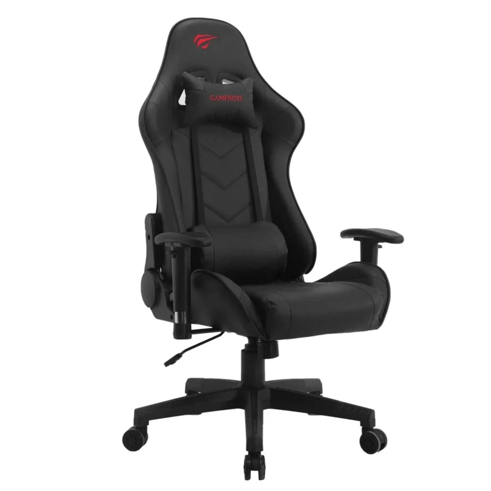 Silla Gamer Havit Giratorio 180° Brazo Fijo Soporta 150Kg Negro GC932-BK