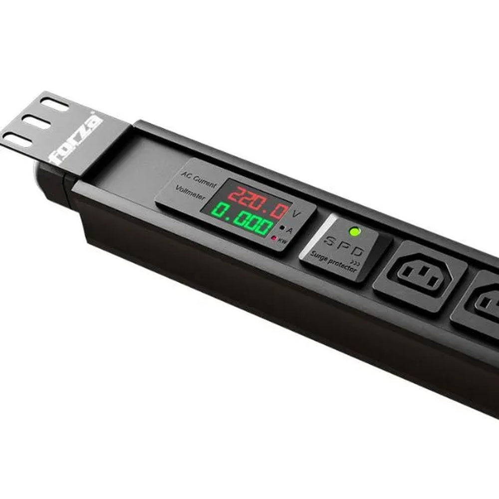 PDU Forza con Medidor 6000Watts Salidas 24x IEC C13 y 6x IEC C19 Pantalla LCD FPD-3012M0U