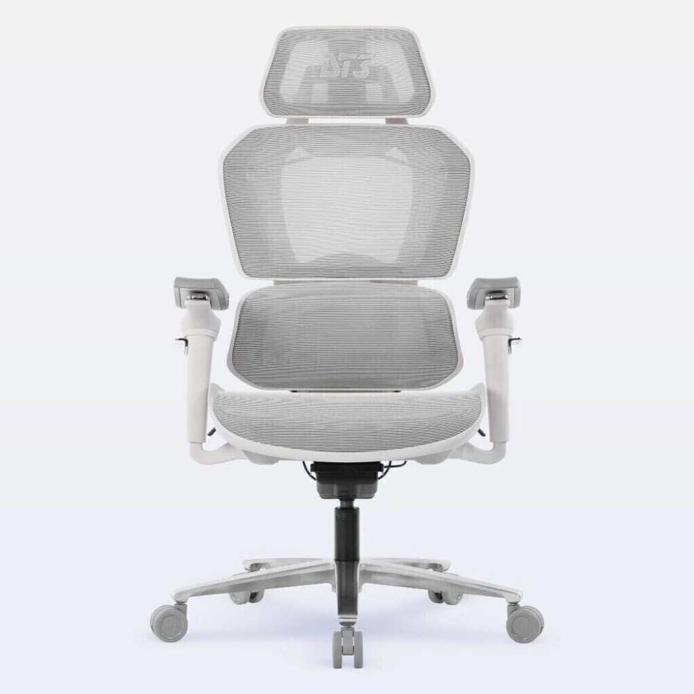 Silla de Oficina DT3 Ergonomica Chrono con Revestimiento Malla DT3 Vintex-C, Reposa Cabezas con Ajuste de Altura y Rotacion, 