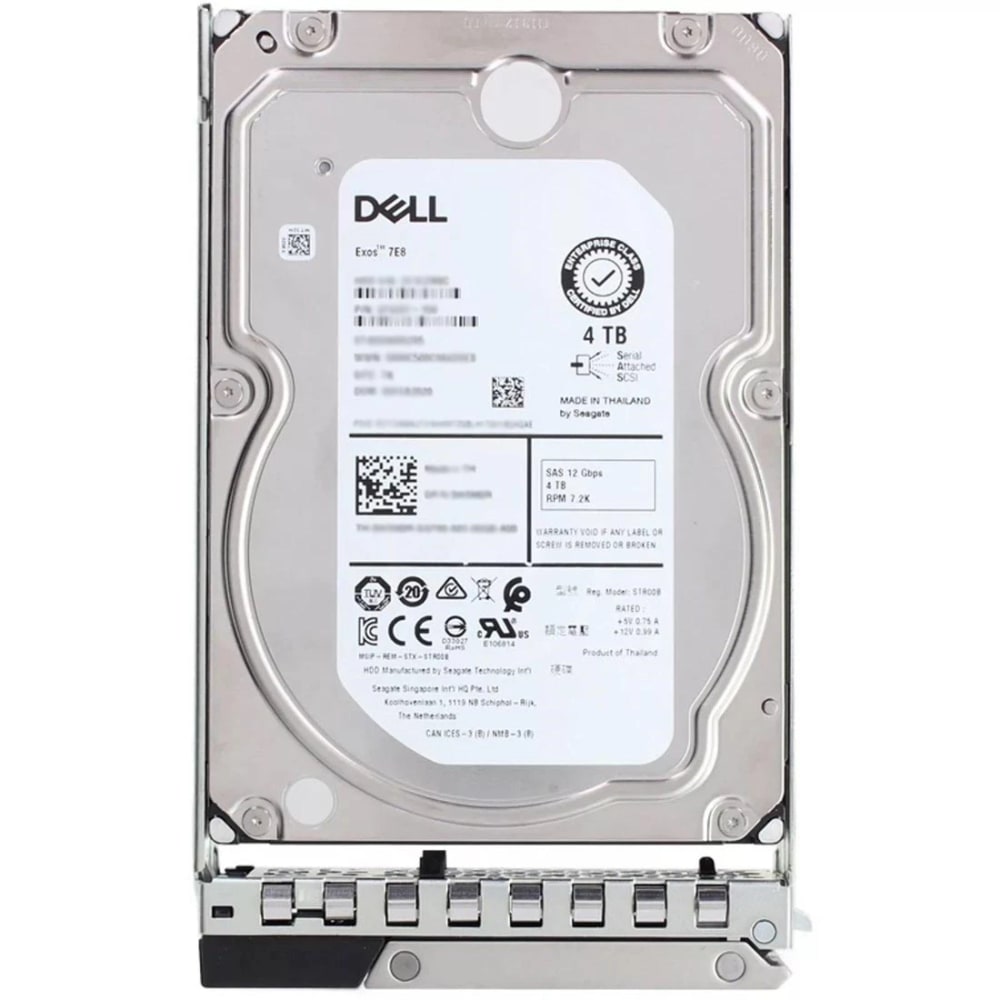Disco Duro Dell 4TB NLSAS ISE 12Gbps 7Krpm 512n 3.5" Compatible con T350 T550 R550 R750 Reemplazo en Caliente 161-BBPH