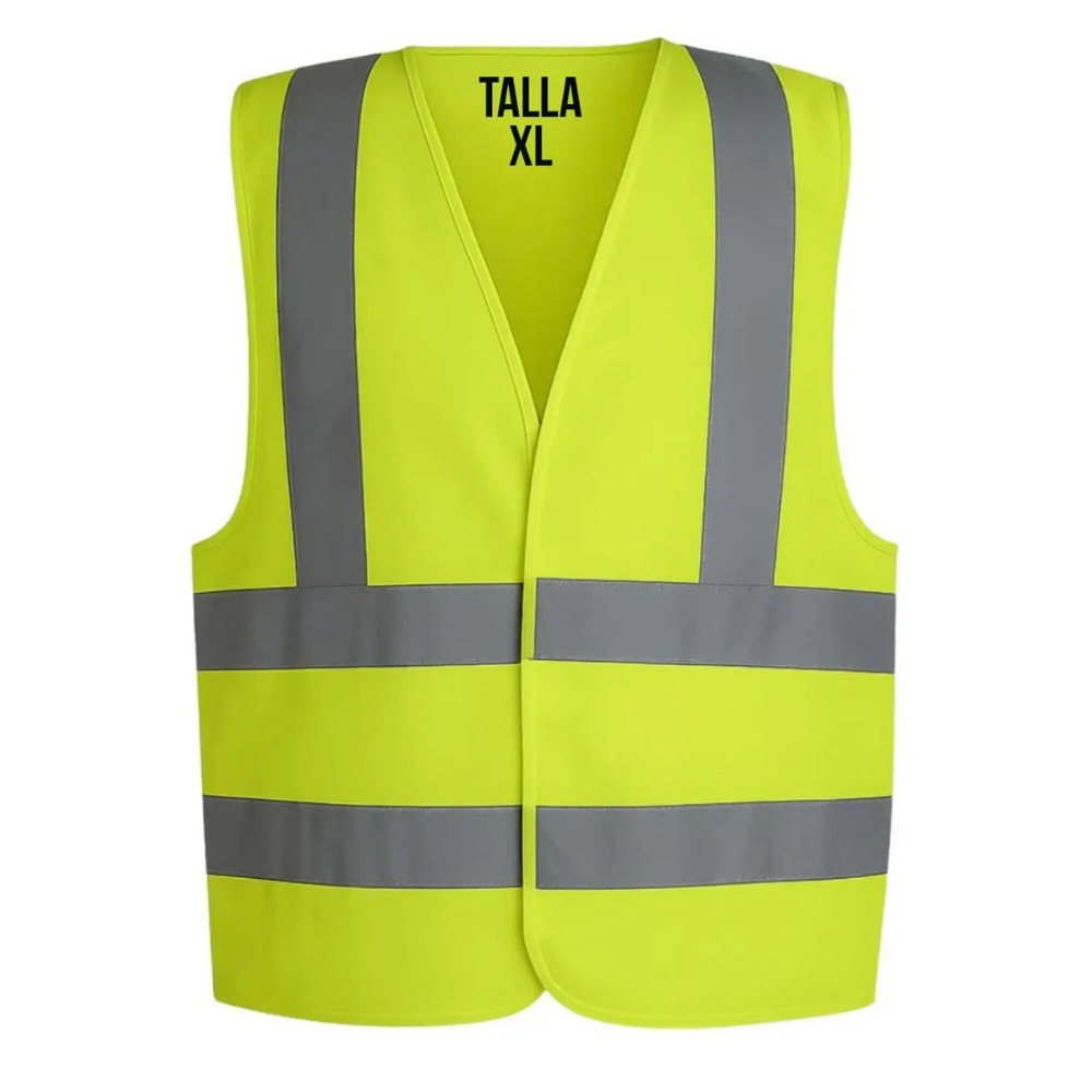 Chaleco Reflectivo Ackerland con Cierre KP color Amarillo Talla XL RP0839