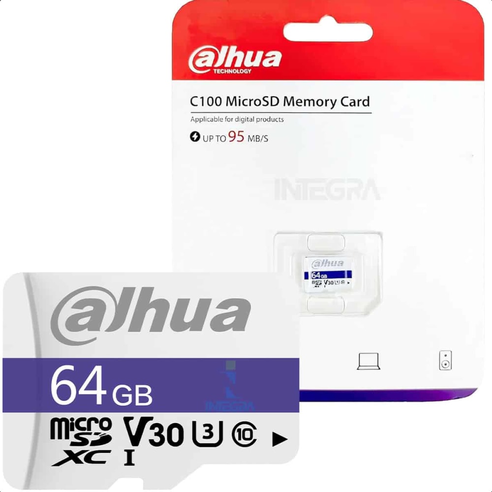 Memoria Micro SD de 64GB Dahua Lectura 95MBps Escritura 30MBps DHI-TF-C100/64GB