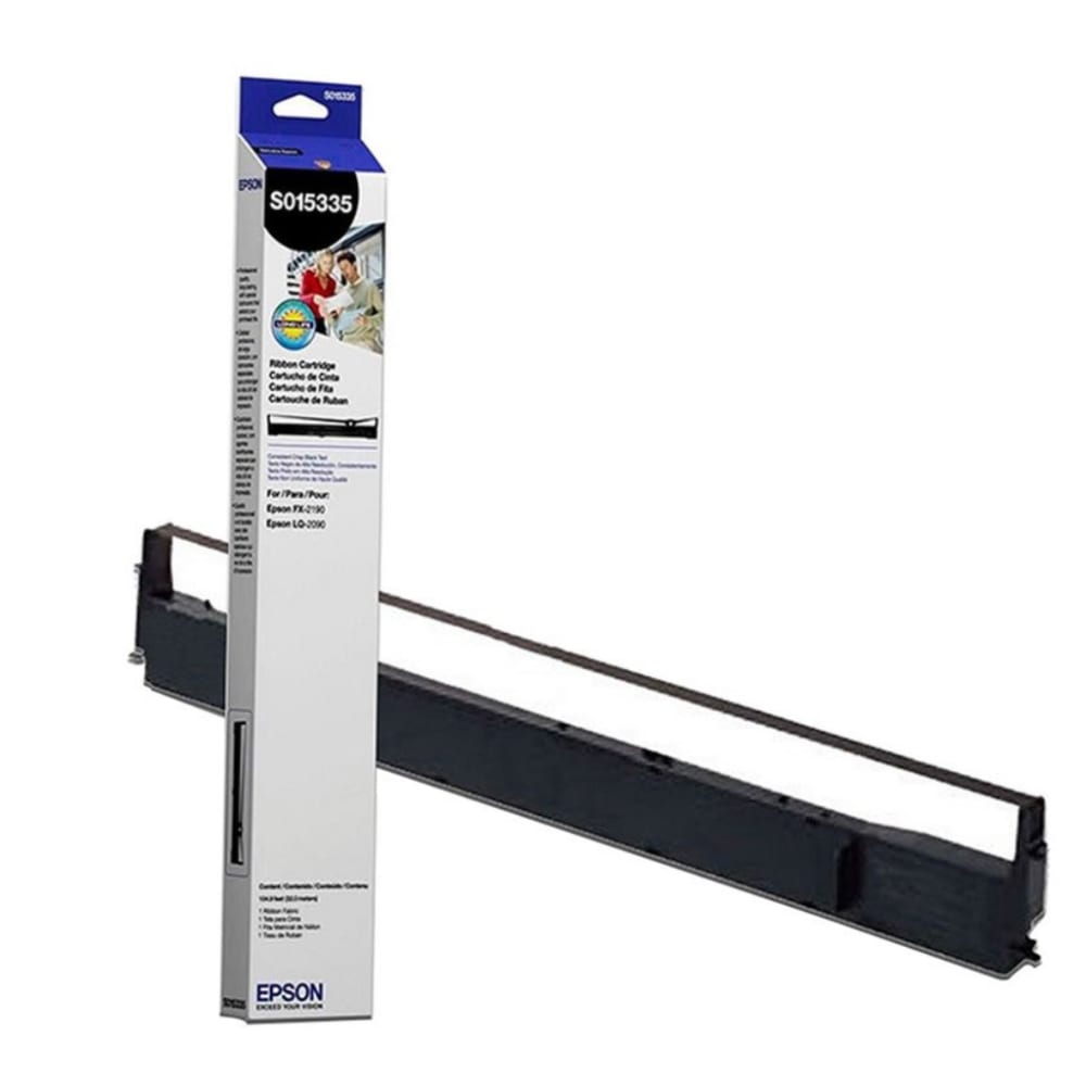 Cinta para Impresora Epson Rinde hasta 12MM color Negro S015335
