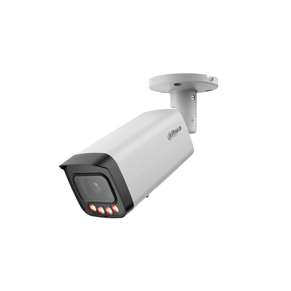 Camara IP Dahua Bala 12MP Wizsense Luz 30m Alarma 1I/1O Audio 1I/1O Micro SD 256GB PoE IP67 IPC-HFW21249T-AS-IL-28-S2