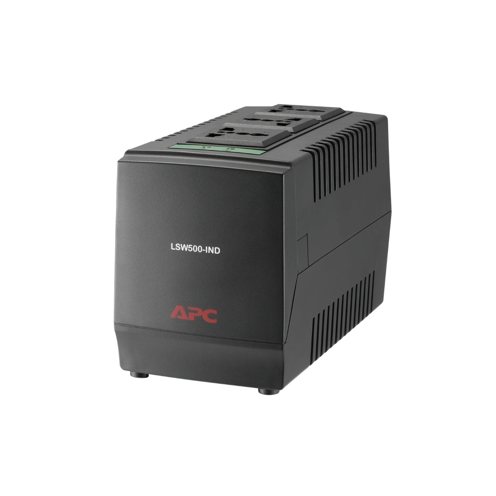 Estabilizador APC Regulador de Voltaje 500 VA con 3 Enchufes Universales LSW500-IND