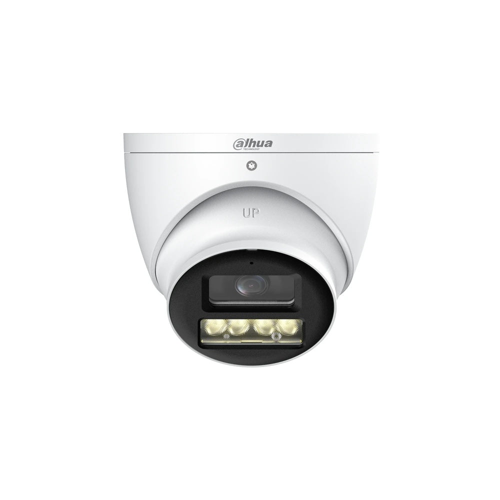 Camara Dahua HDCVI Domo 8MP Lente 2.8mm Metal Smart Dual Light Luz 40m Microfono Integrado IP67 HAC-HDW1801T-IL-A-S3-DIP