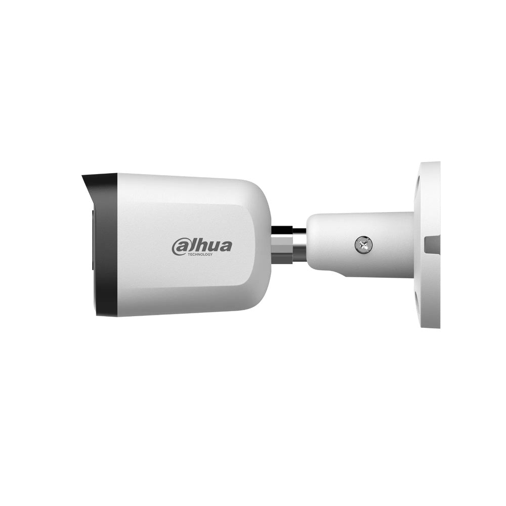 Camara Dahua HDCVI Bala 5MP Lente 2.8mm Cooper Metal Luz 30m CVI CVBS AHD TVI BLC HLC DWDR IP67 HAC-B2A51N-U-0280B-S3-DIP