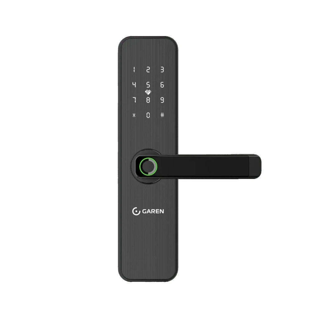 Cerradura Garen Smart Tarjeta Mifare Contraseña Huella Teclado Llave Mecanica WiFi Puerta Espesor 30-120mm GA-FB001