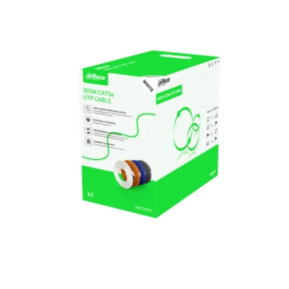 Cable UTP Dahua Cat5E Aleacion Material HDPE PoE Rollo de 305m DH-PFM922I-5EUN-C