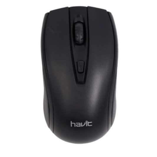 Mouse Havit Inalambrico Hasta 1600 DPI con 4 Botones Alcance Hasta 10m Color Negro MS858GT