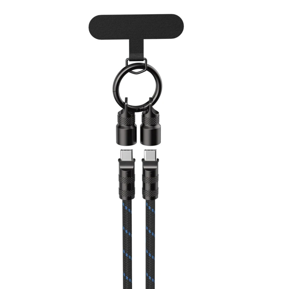 Cable Havit USB-C a USB-C Resistente Material Aleacion de Zinc+Malla Tejida Resistente PD60W Longitud 1.2m CB6340-BKBL