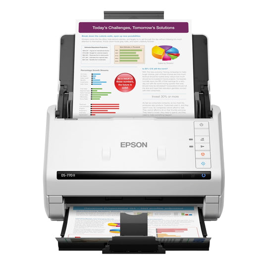 Escaner Epson DS-770 II ADF de 100 Paginas hasta 45PPM Simplex 90IPM Duplex Conectividad USB B11B262201