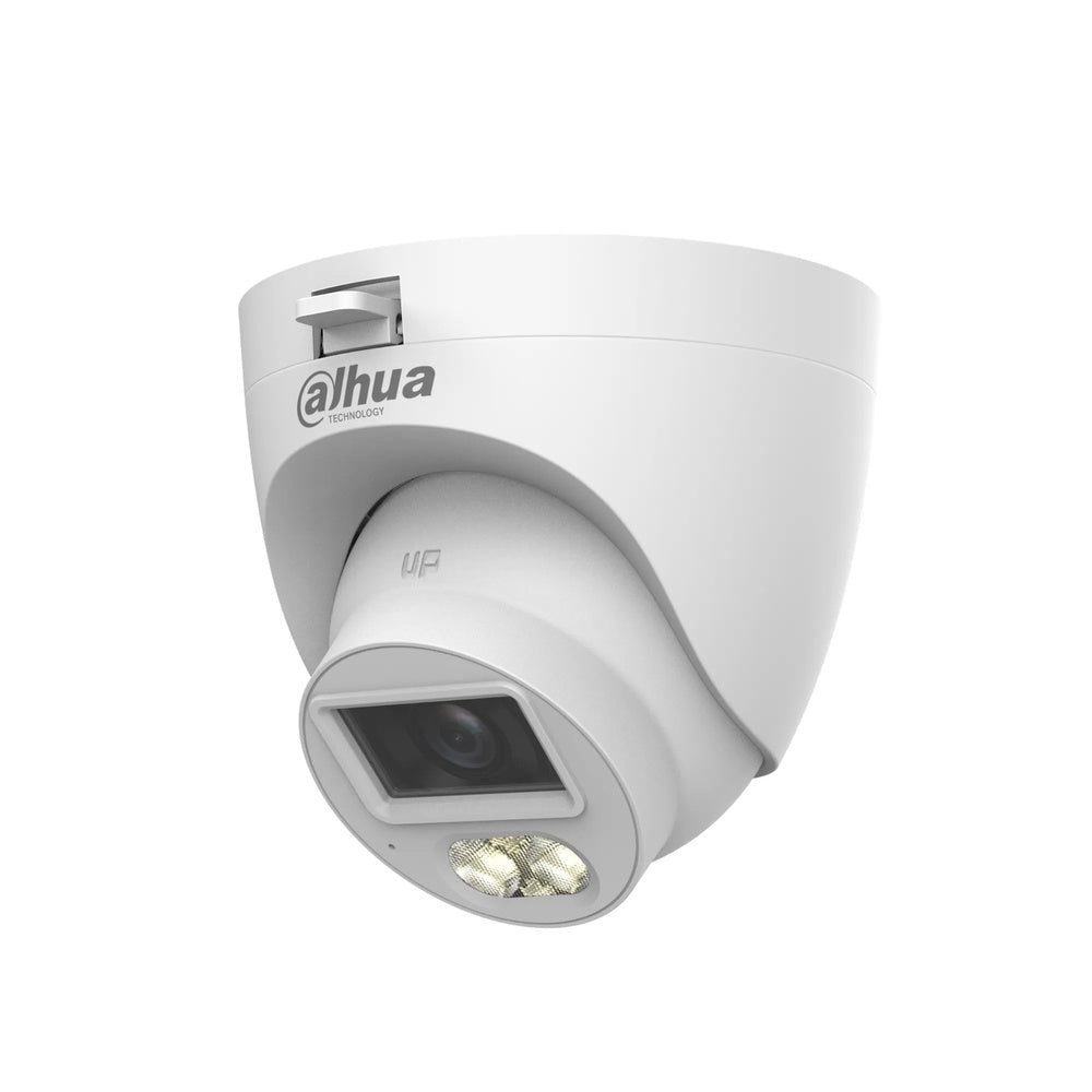 Camara Dahua HDCVI Domo 5MP 2.8mm Plastico Smart Dual Light Microfono CVI CVBS AHD TVI IP67 HAC-HDW1500CLQ-IL-A-S3-DI