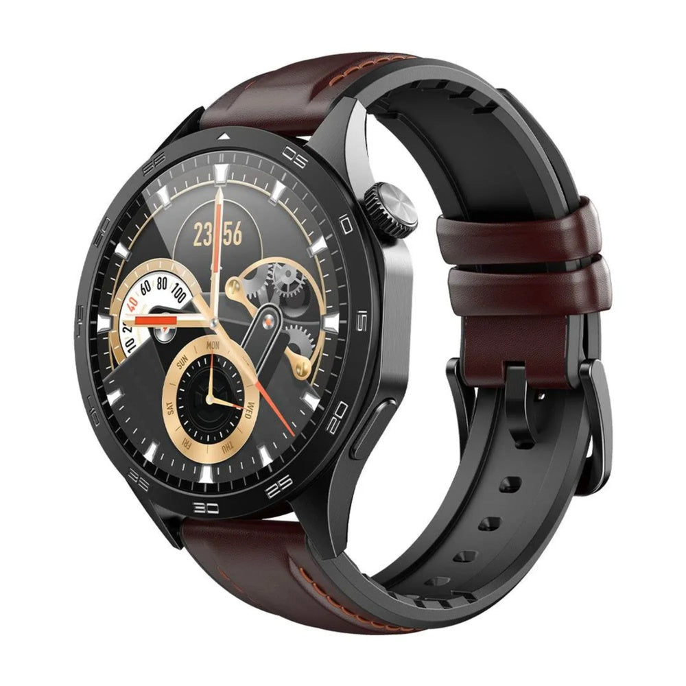 Reloj Smartwatch Havit Pantalla FullHD 1.43" Amoled Material Zinc Realiza y Responde Llamadas IP68 M9031 PRO-BROWN