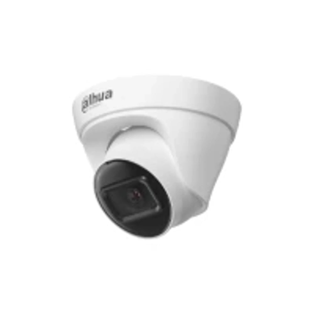 Camara IP Dahua Domo 2MP 2.8mm Metal Plastico Luz 30m ROI DWDR 3D NR HLC BLC 12Vdc PoE IP67 IPC-HDW1230T1-0280B-S6-QH