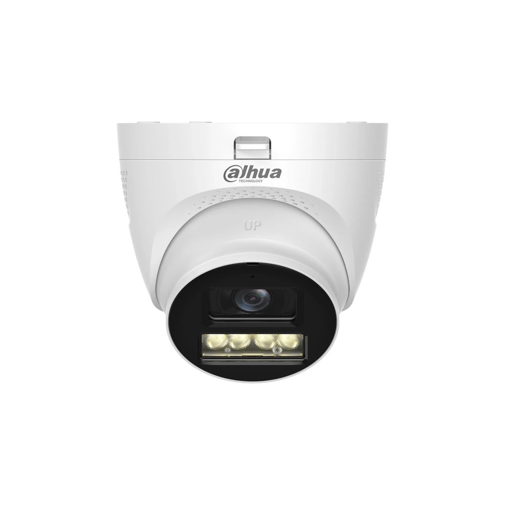 Camara Dahua HDCVI Domo 5MP Lente 2.8mm Metal Plastico Smart Dual Light Luz 40m 3DNR IP67 HAC-HDW1500TQ-IL-T-28-DIP